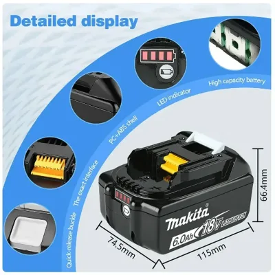 Batterie Li-ion 18 V pour outil sans fil – image 2