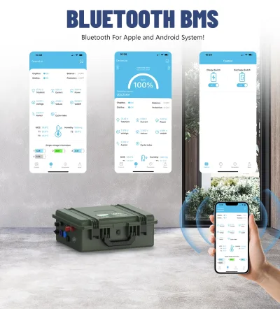 Batterie LiFePO4 12,8 V 100 Ah Bluetooth – image 2