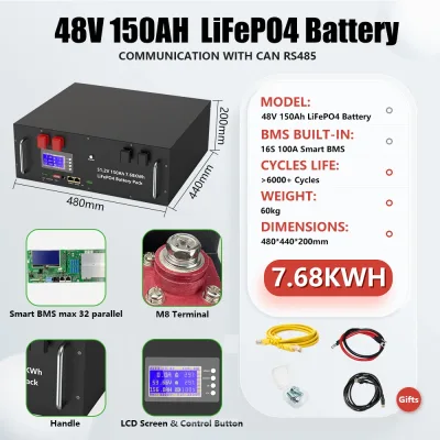 Batterie LiFePO4 48 V 150 Ah Bluetooth – image 2