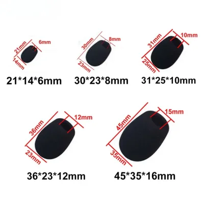 Bonnettes en mousse pour microphone, lot de 10