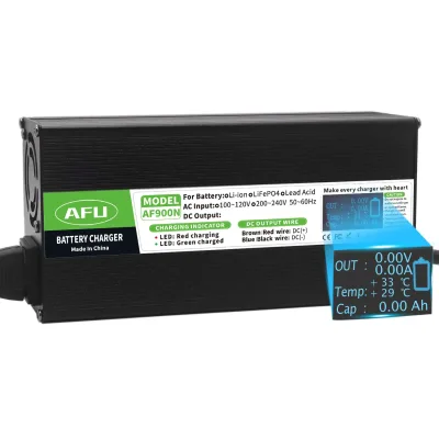 Chargeur LiFePO4 58,4 V 15 A boîtier aluminium – image 2