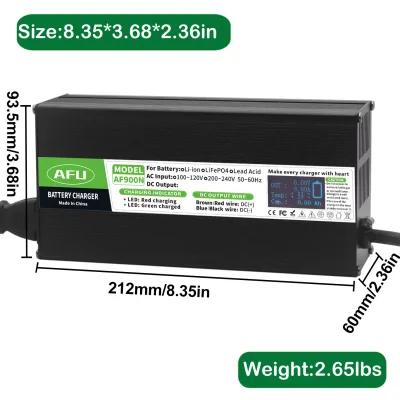 Chargeur LiFePO4 58,4 V 15 A boîtier aluminium – image 3
