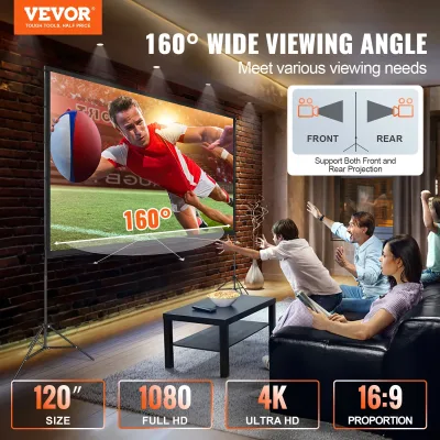 Écran de projection sur pied portable – image 2