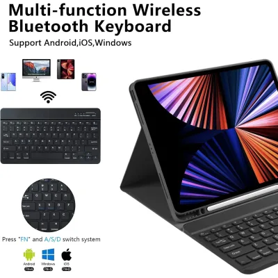 Étui clavier détachable simili cuir – image 3