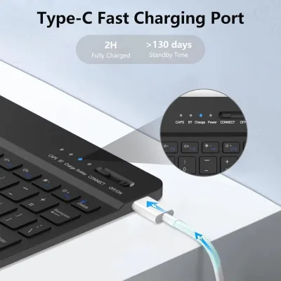 Étui clavier espagnol magnétique amovible – image 3