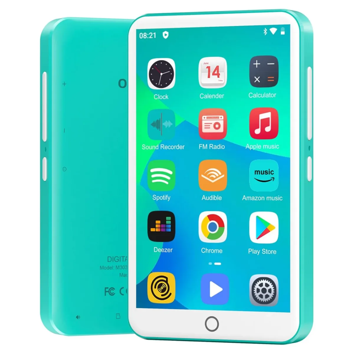 Lecteur MP3 Android Bluetooth et Wi-Fi 80 Go