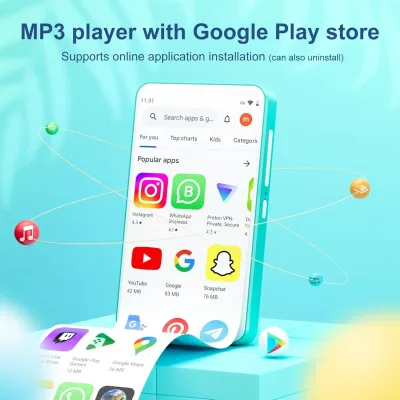 Lecteur MP3 Android Bluetooth et Wi-Fi 80 Go – image 2