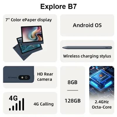 Liseuse à encre électronique couleur, 4G – image 2