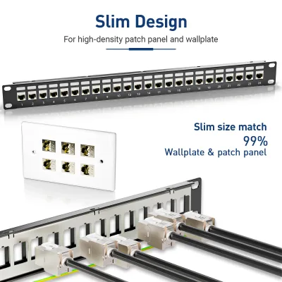 Lot de 24 prises keystone RJ45 blindées – image 3