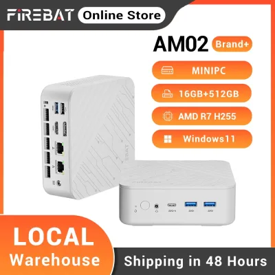 Mini PC blanc Ryzen 7, 16 Go, SSD 512 Go