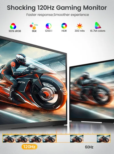 Moniteur tactile portable 18,5 pouces 120 Hz – image 3