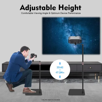 Support de sol pour projecteur, noir