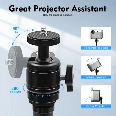 Support de sol pour projecteur, noir – image 2