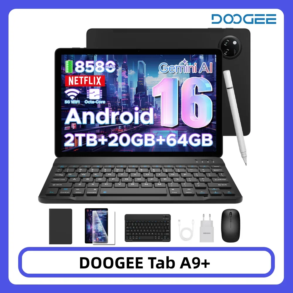 Tablette tactile Android 15, écran 28 cm