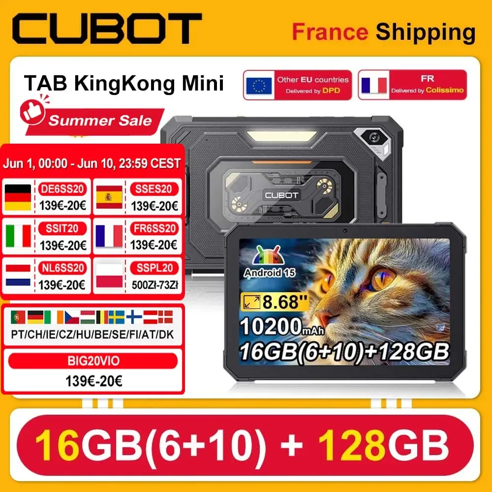 Tablette tactile robuste Android 15 128 Go